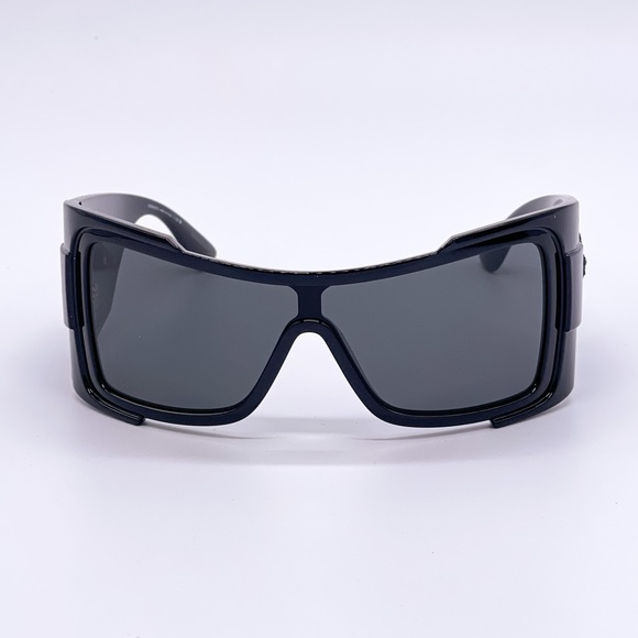 NEW VE4451 GB1/87 BLACK VERSACE SHIELD SUNGLASSES VERSACE MOD 4451 GB1/87 - Picture 2 of 12